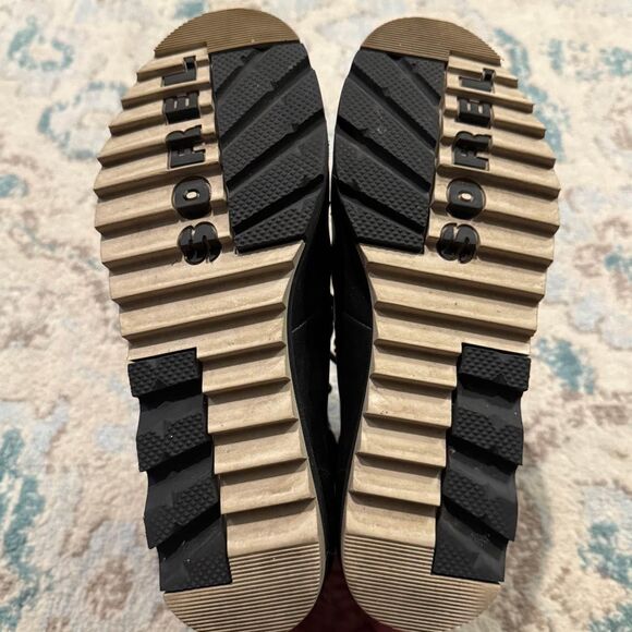 Sorel Harlow Waterproof Leather Lace-up Ankle Booties Size 8 - Picture 6 of 9